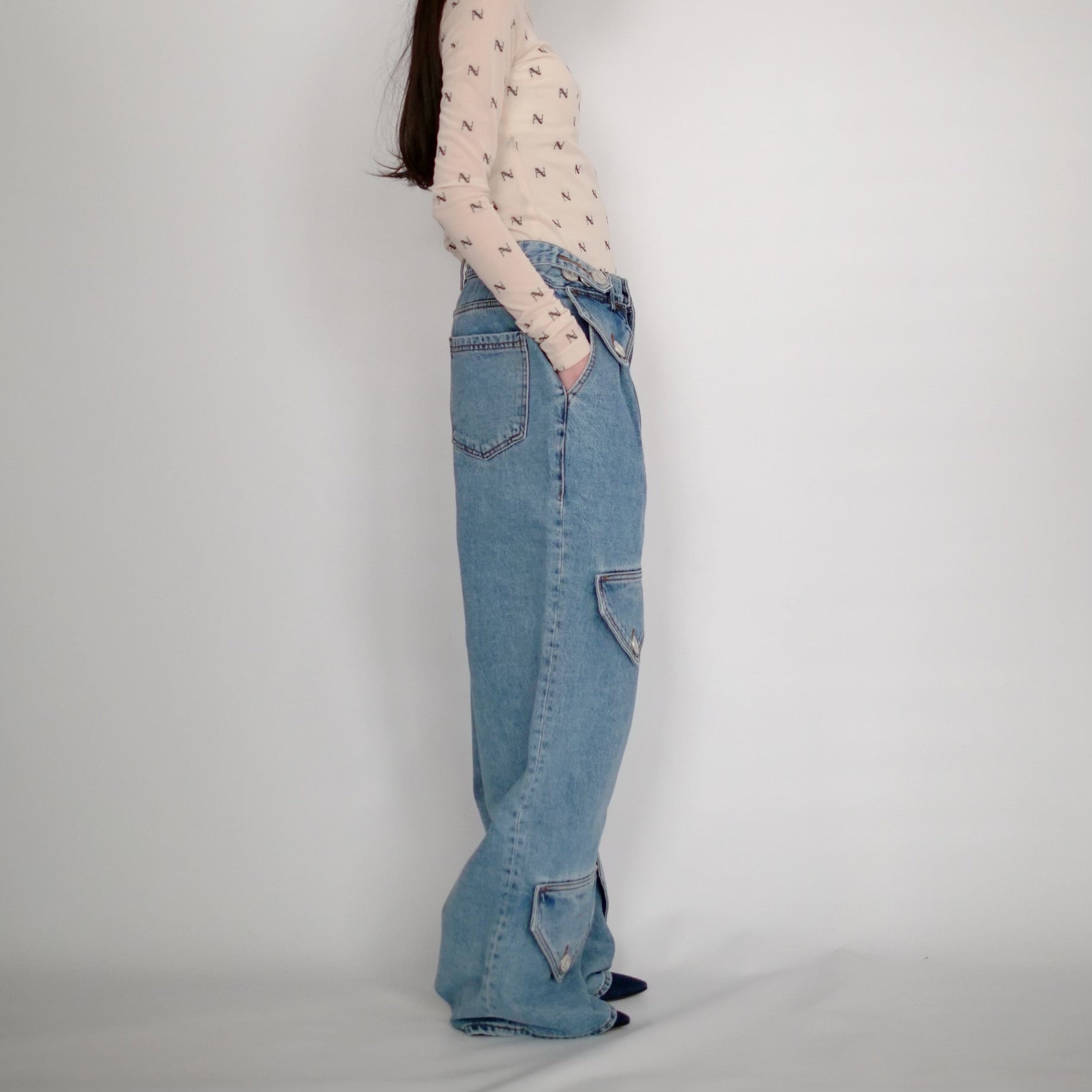 KIMHEKIM SIX POCKET PANTS / BLUE SKY