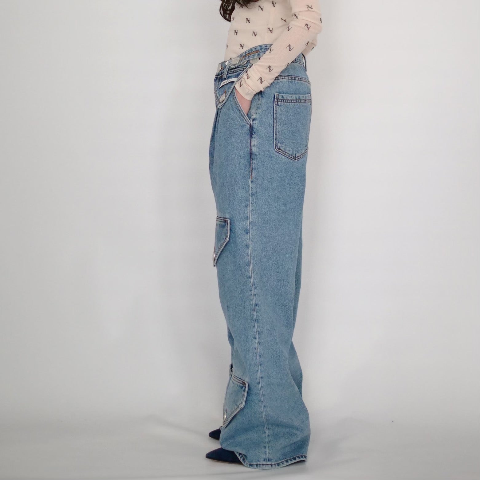 KIMHEKIM SIX POCKET PANTS / BLUE SKY