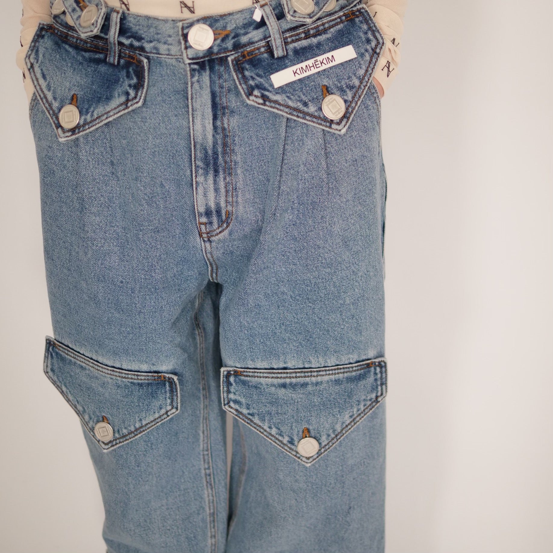 KIMHEKIM SIX POCKET PANTS / BLUE SKY