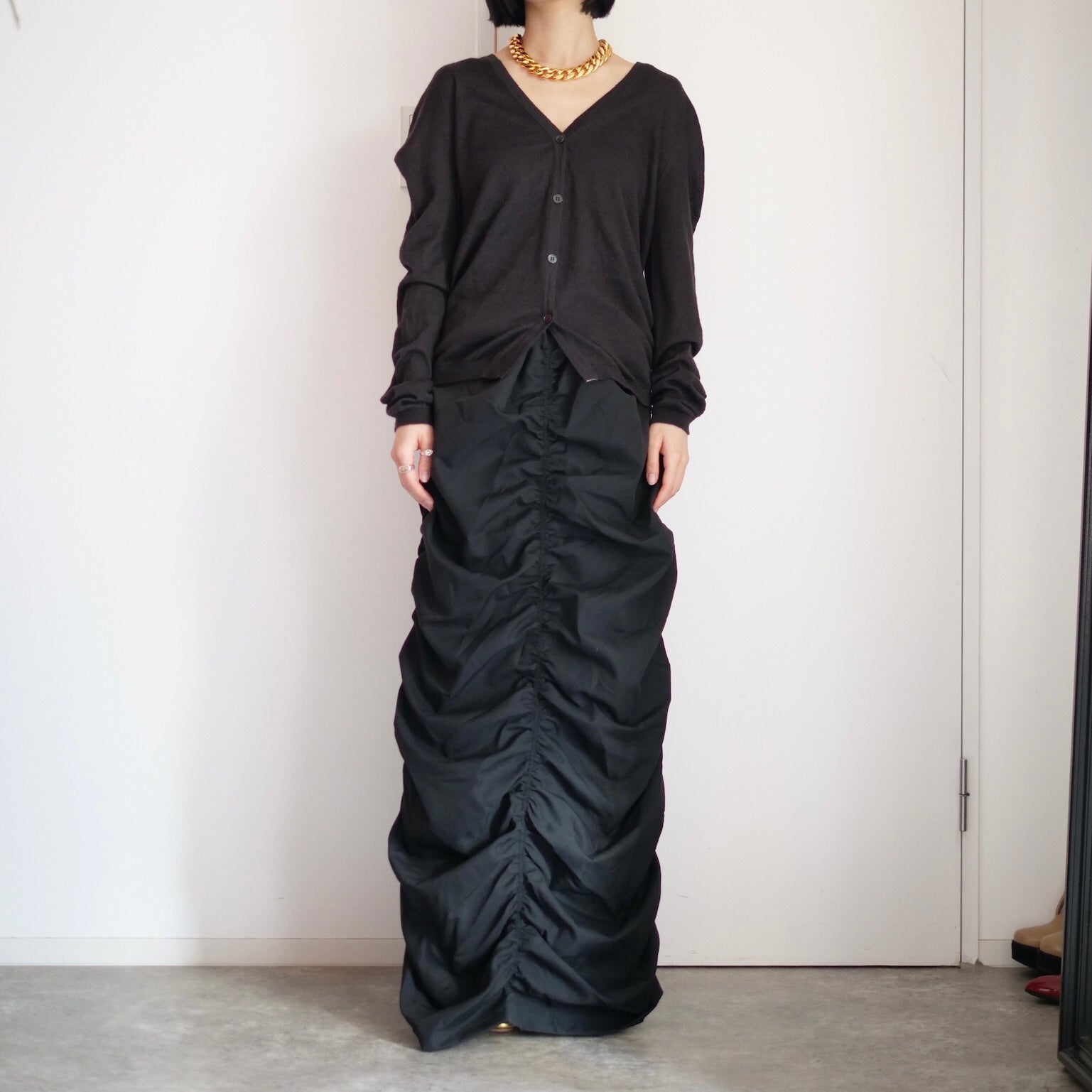[OLD&VINTAGE] JIL SANDER　Vネックニットカーデ