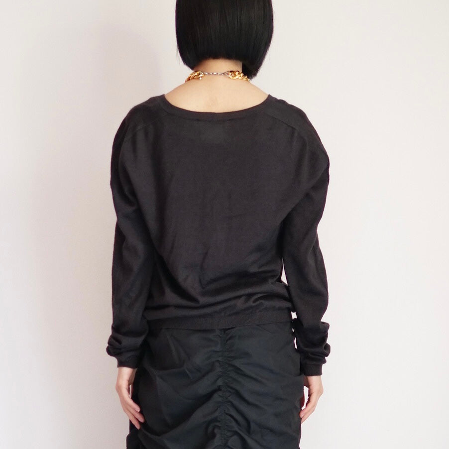 [OLD&VINTAGE] JIL SANDER　Vネックニットカーデ