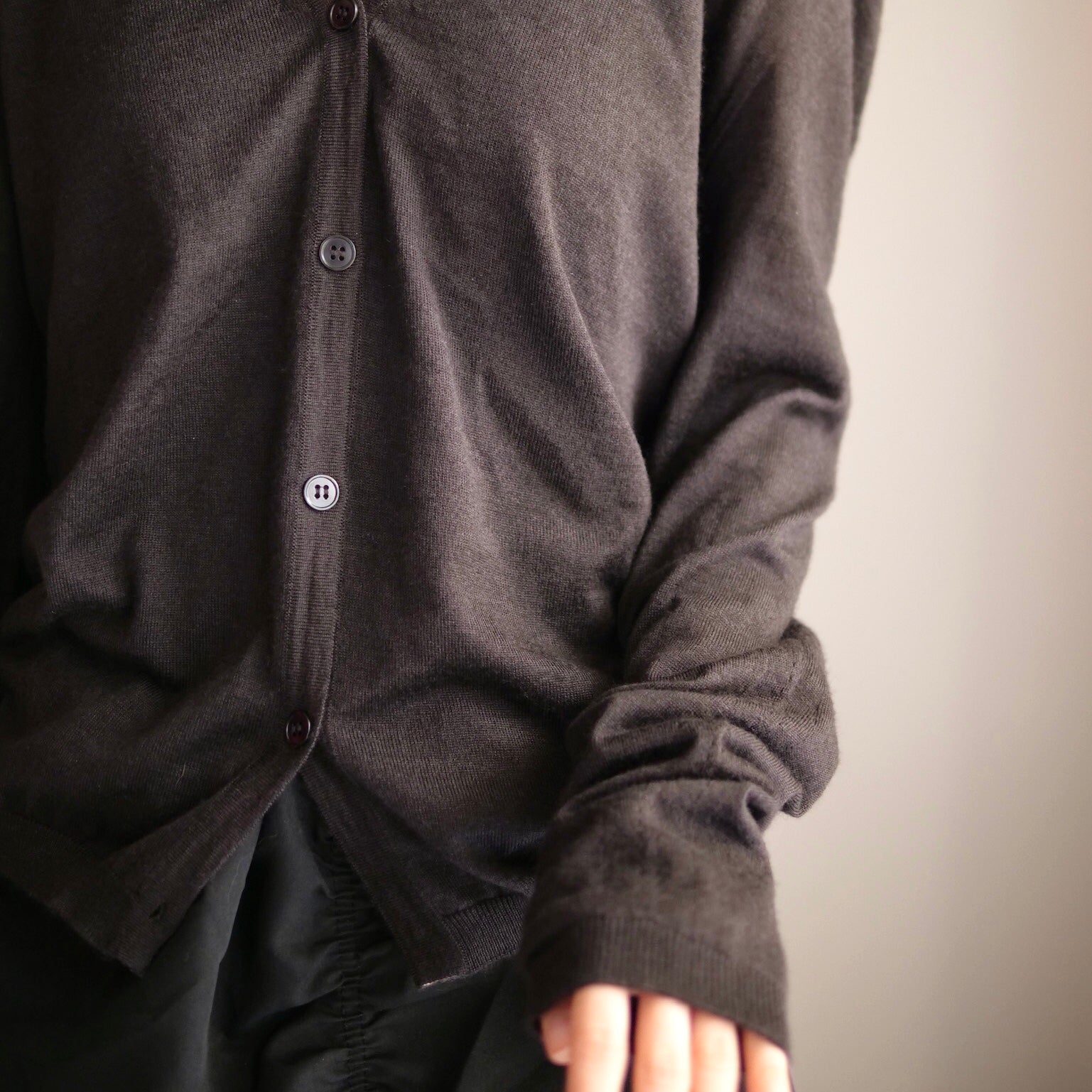[OLD&VINTAGE] JIL SANDER　Vネックニットカーデ