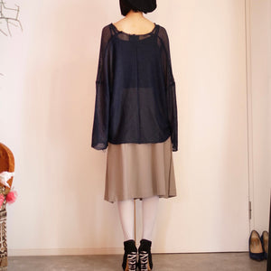 [OLD&VINTAGE] メッシュニット　ネイビー