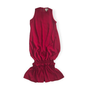 HAENGNAE TAMAGO DRESS / RED