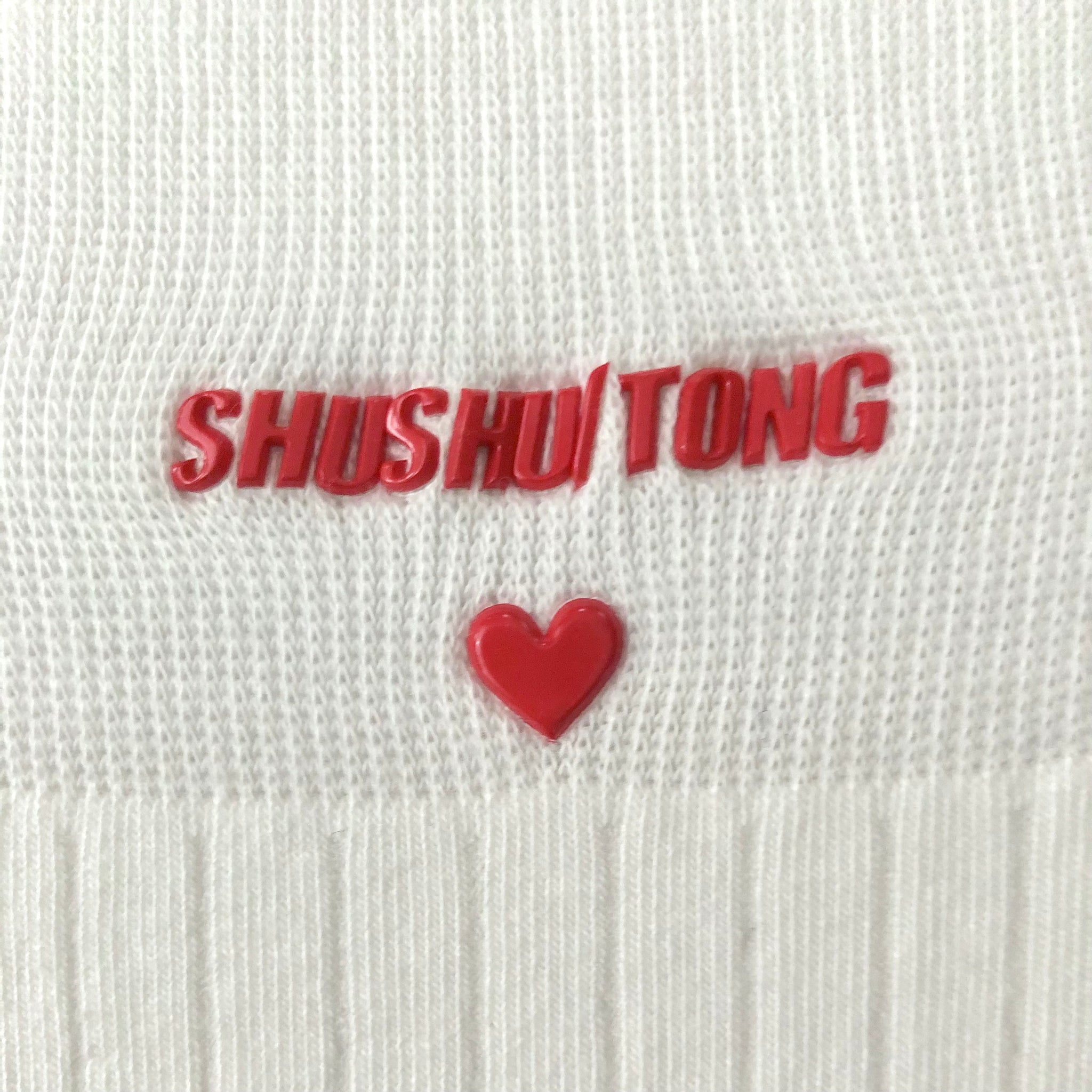 [SALE]SHUSHU/TONG  logo socks / WH