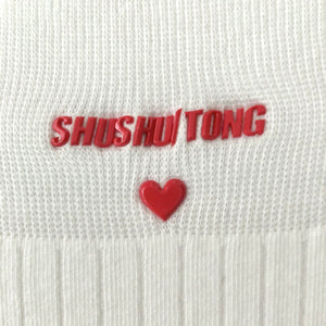 [SALE]SHUSHU/TONG  logo socks / WH
