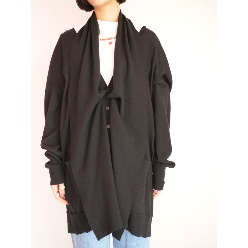 [OLD&VINTAGE] BALENCIAGA　レイヤードロングニットカーデ