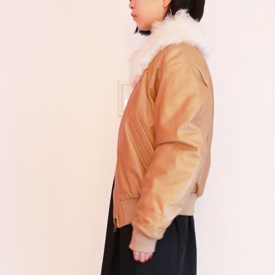 [OLD&VINTAGE] CHLOE　LEATHERブルゾン