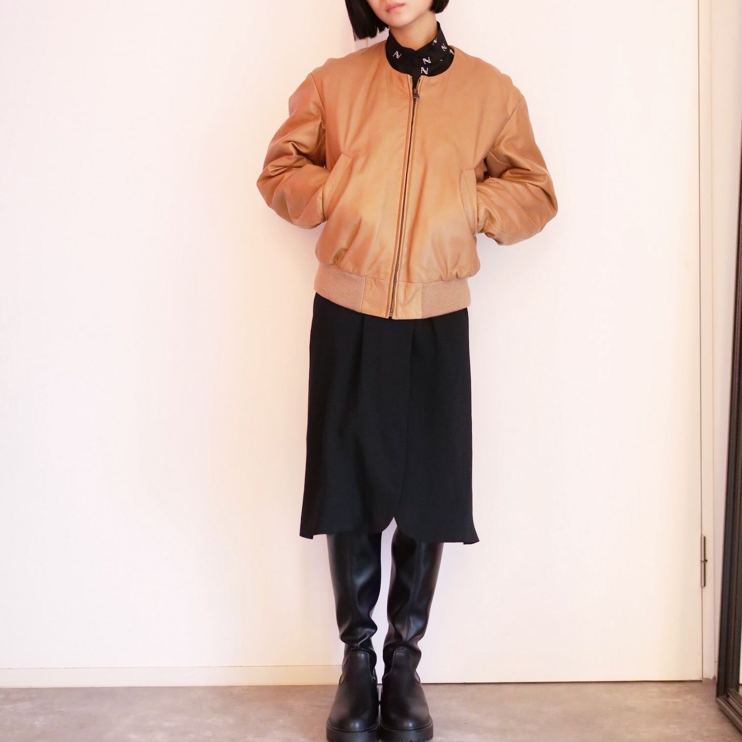 [OLD&VINTAGE] CHLOE　LEATHERブルゾン
