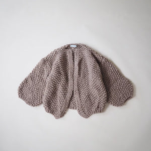 [SALE]maiami pearl pattern big cardigan [GREIGE]
