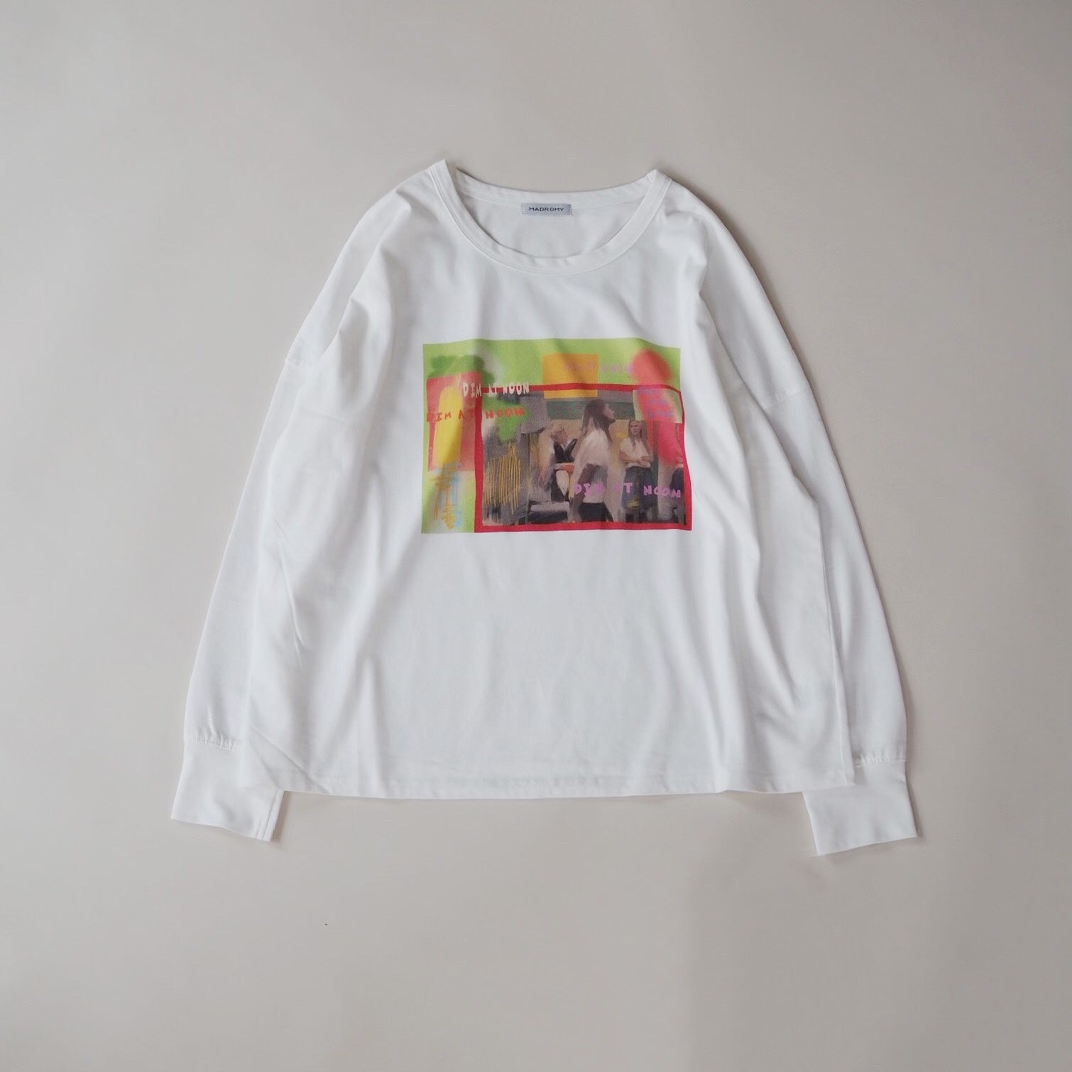 [MADROMY×dim at noon]MASAKO.Y PRINT HOOKED LONG (FRONT)