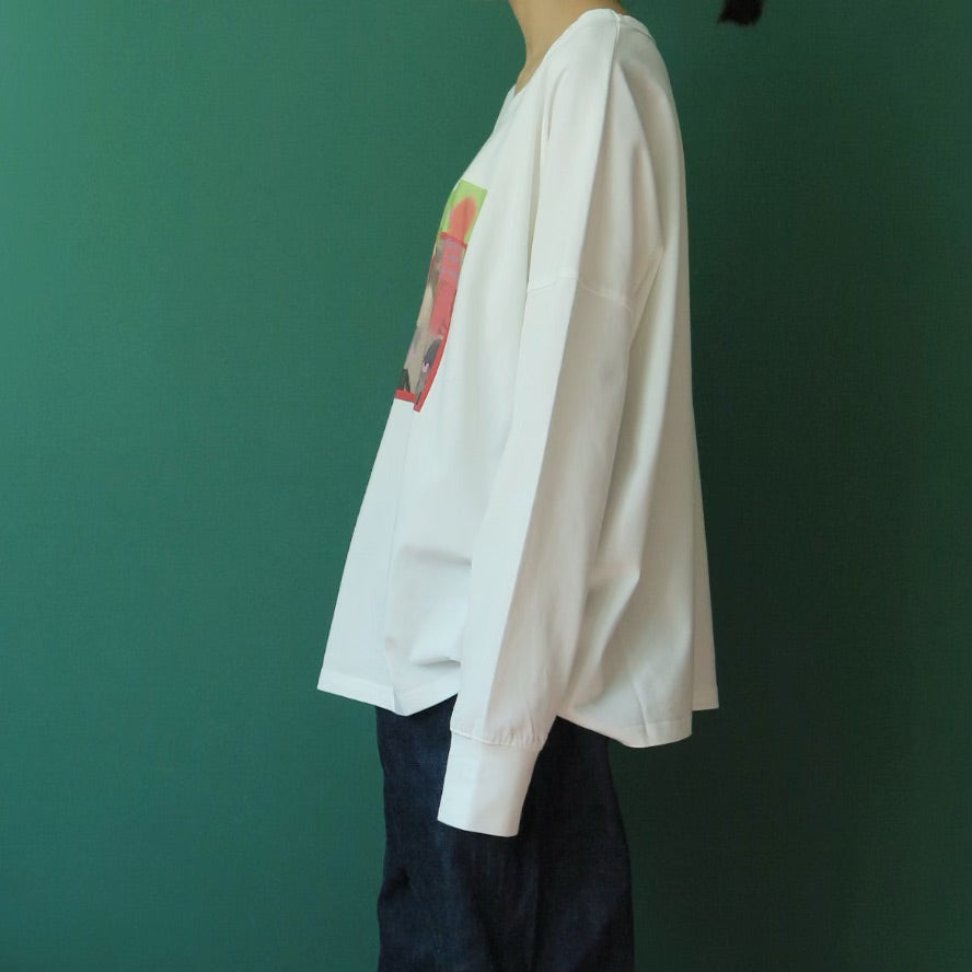 [MADROMY×dim at noon]MASAKO.Y PRINT HOOKED LONG (FRONT)