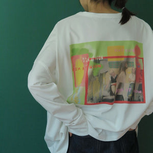 [MADROMY×dim at noon]MASAKO.Y PRINT HOOKED LONG (BACK)