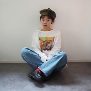 [MADROMY×dim at noon]MASAKO.Y PRINT HOOKED LONG (FRONT)