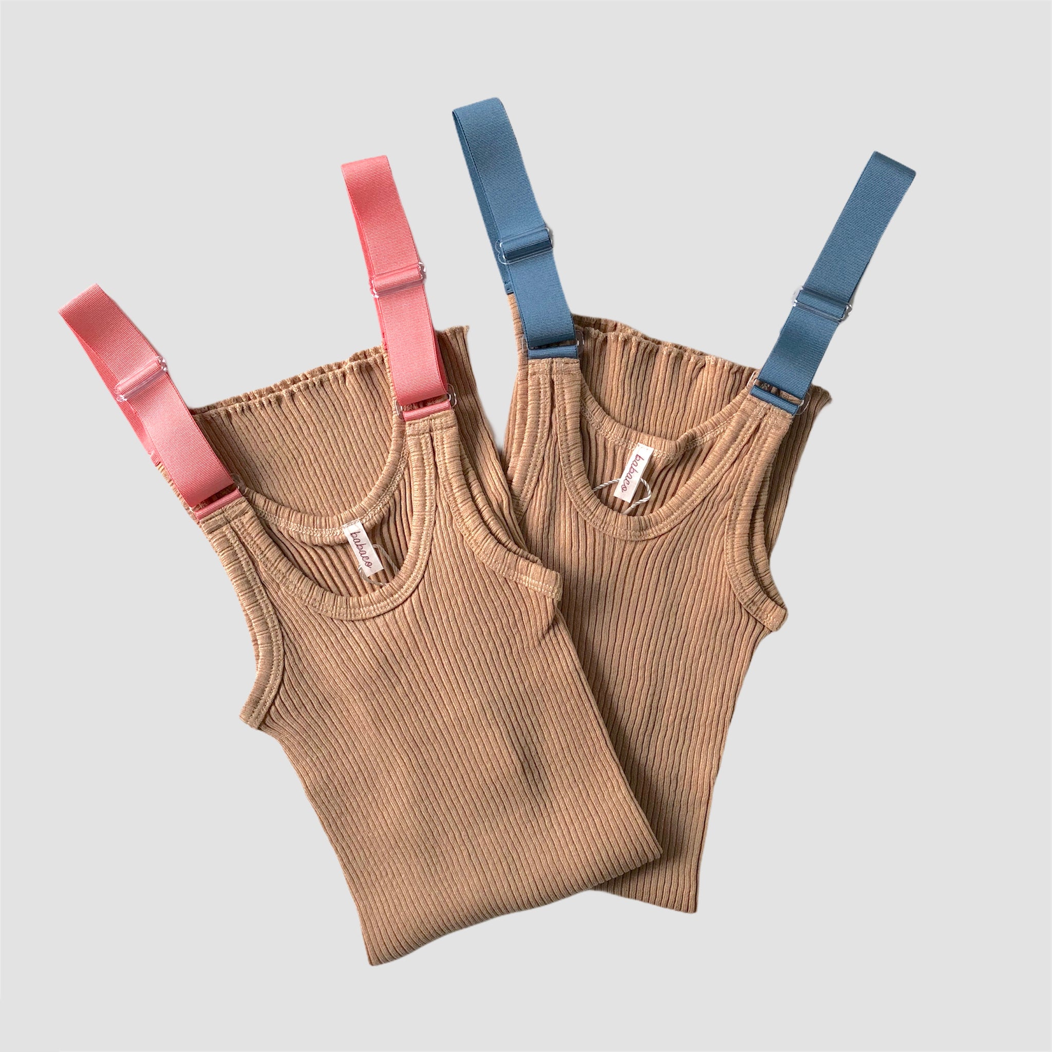 [babaco] FINE COTTON RIBBED CAMISOLE (CORAL PINK)