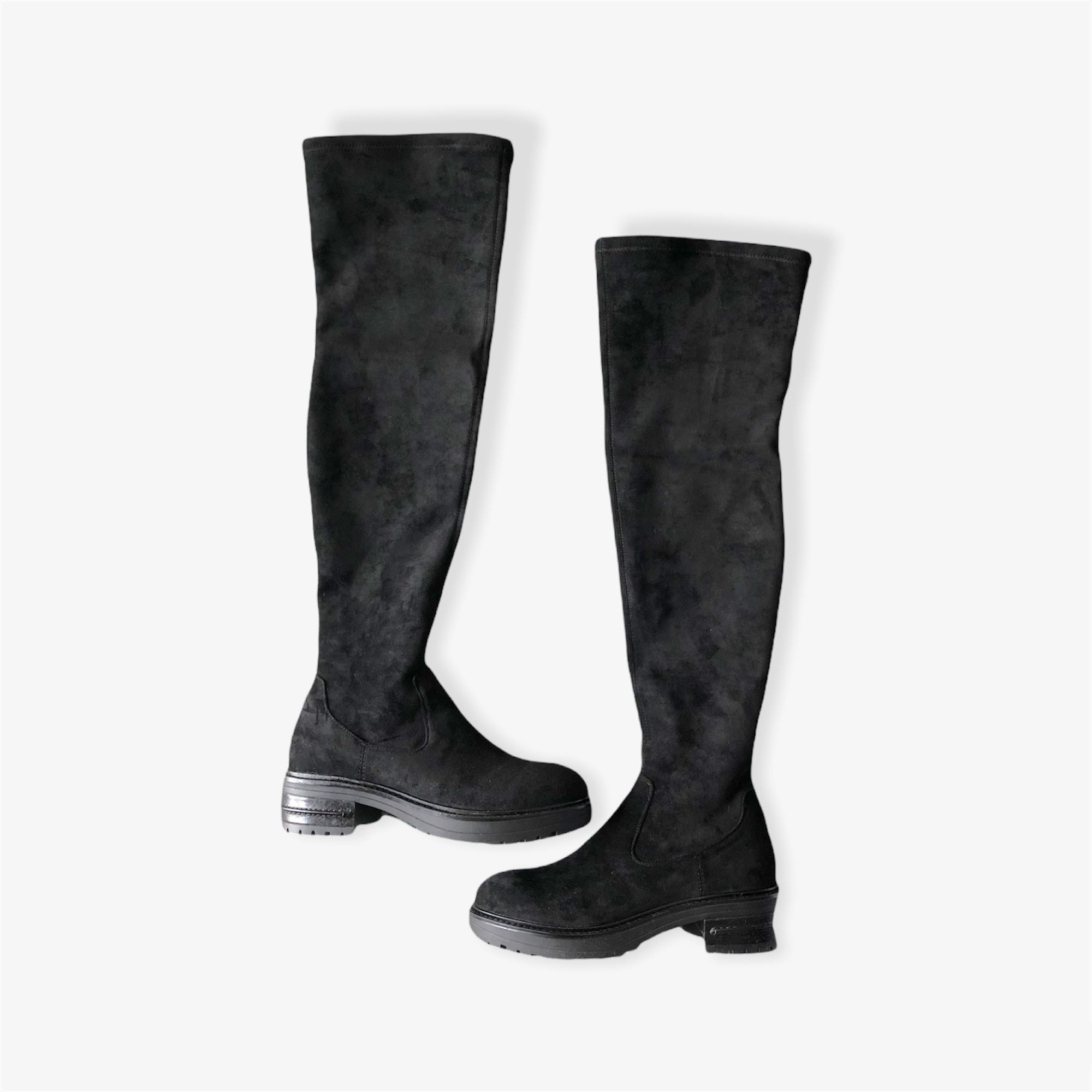 MADROMY　Knee-high boots(vegan suede)