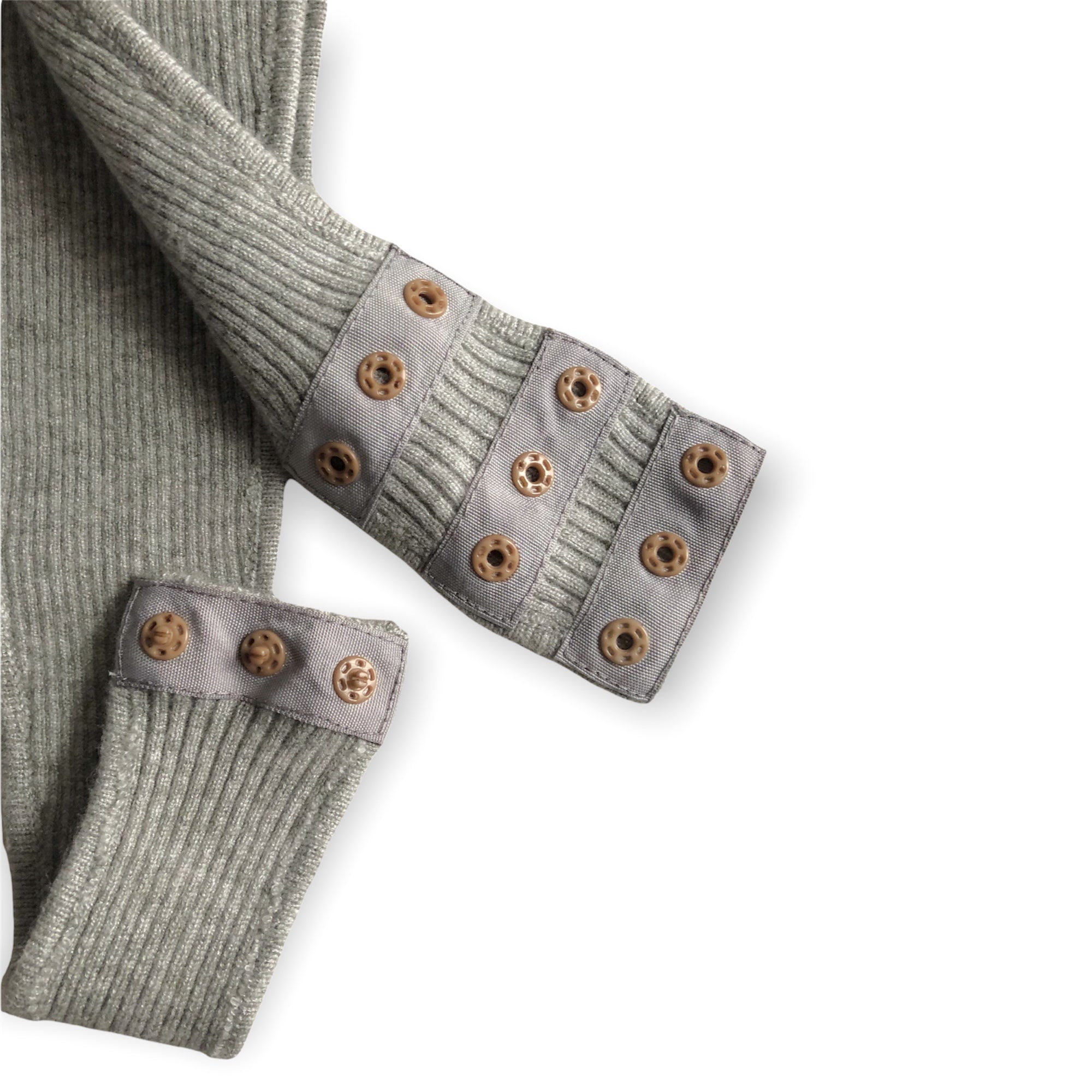MADROMY　RIB KNIT BODY SUIT (GREY)