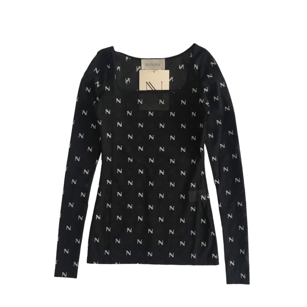 HAENGNAE KISHIMEN LOGO TOP / Black