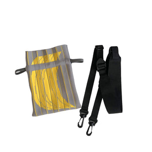 SODUK   pleated knit pouch / gray