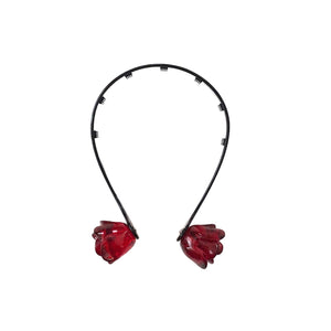 SHUSHU/TONG  double rose headband / red