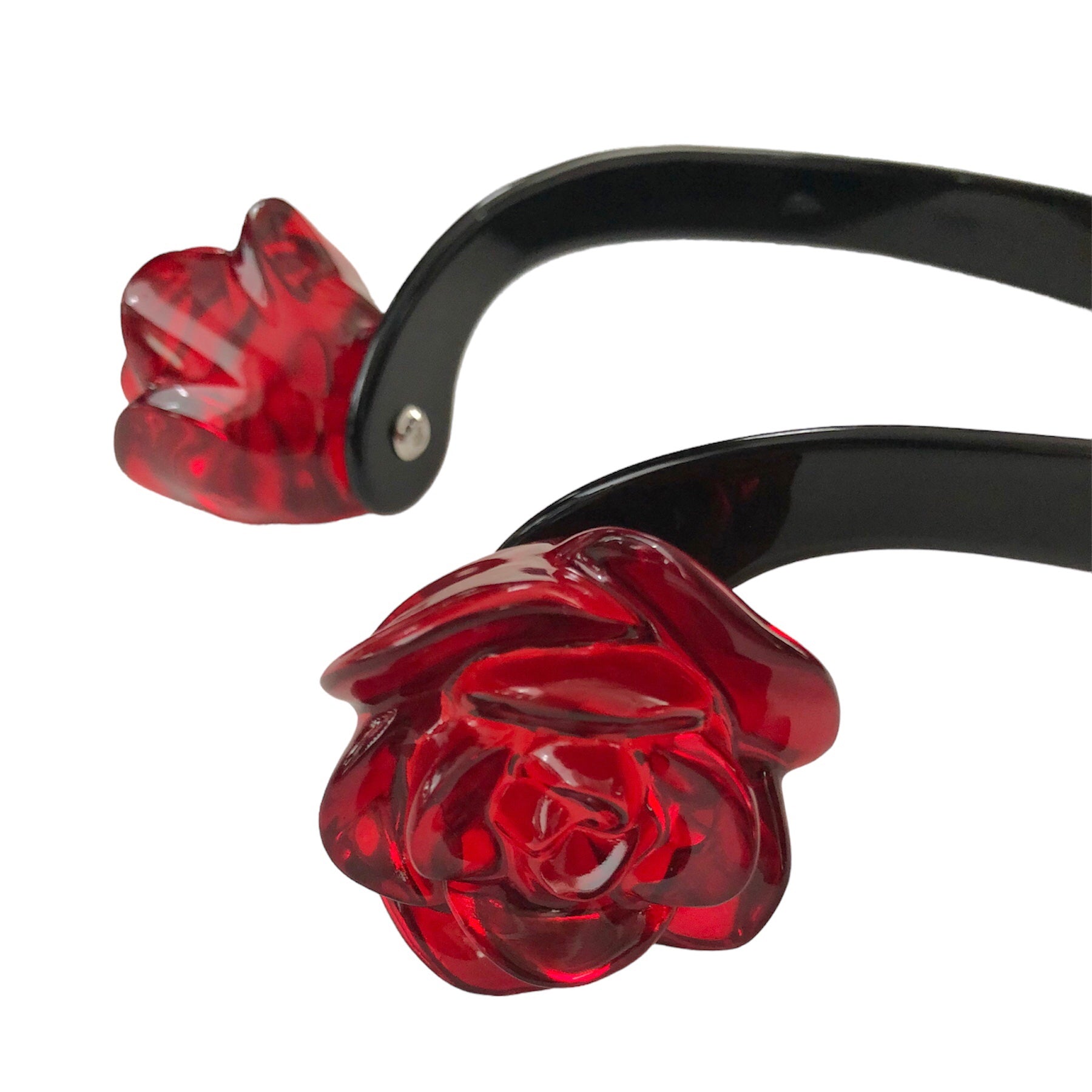 SHUSHU/TONG  double rose headband / red
