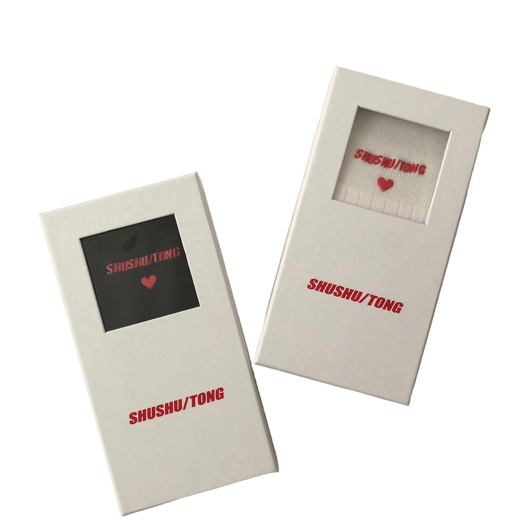 [SALE]SHUSHU/TONG  logo socks / WH
