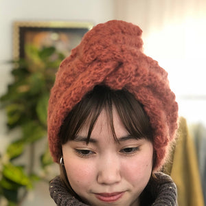 Mes Demoiselles　ポンポンニットビーニー SNIF TERRACOTTA