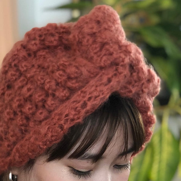 Mes Demoiselles　ポンポンニットビーニー SNIF TERRACOTTA