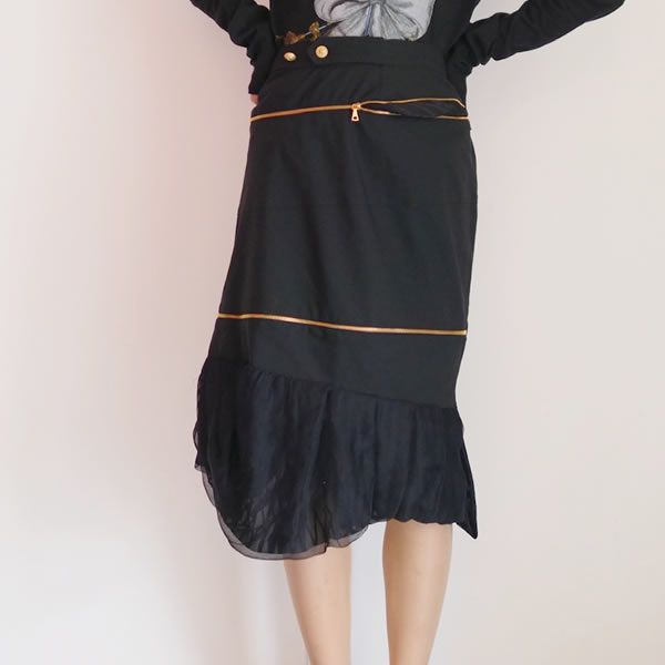 [OLD&VINTAGE] BALENCIAGA ZIPデザインスカート