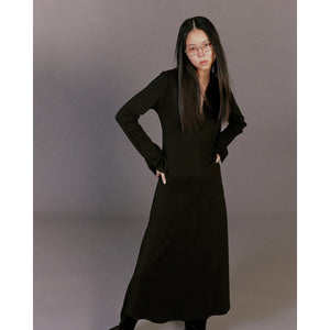 JOHN Grey Scarlet Zip-Up Dress / BLACK