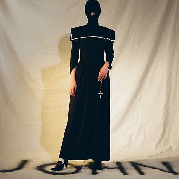JOHN STRIPED DRESS WITH PILGRIM COLLAR