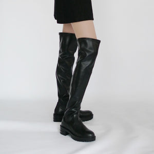 MADROMY　Knee-high boots(vegan leather)