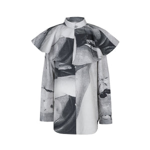 KIMHEKIM ANNA CAPE SHIRT