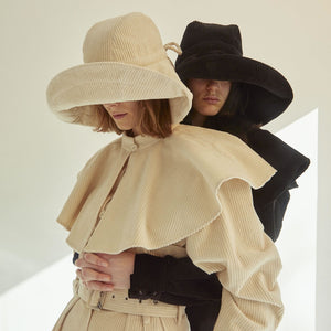KIMHEKIM ANNA CODUROY HAT(IVORY)