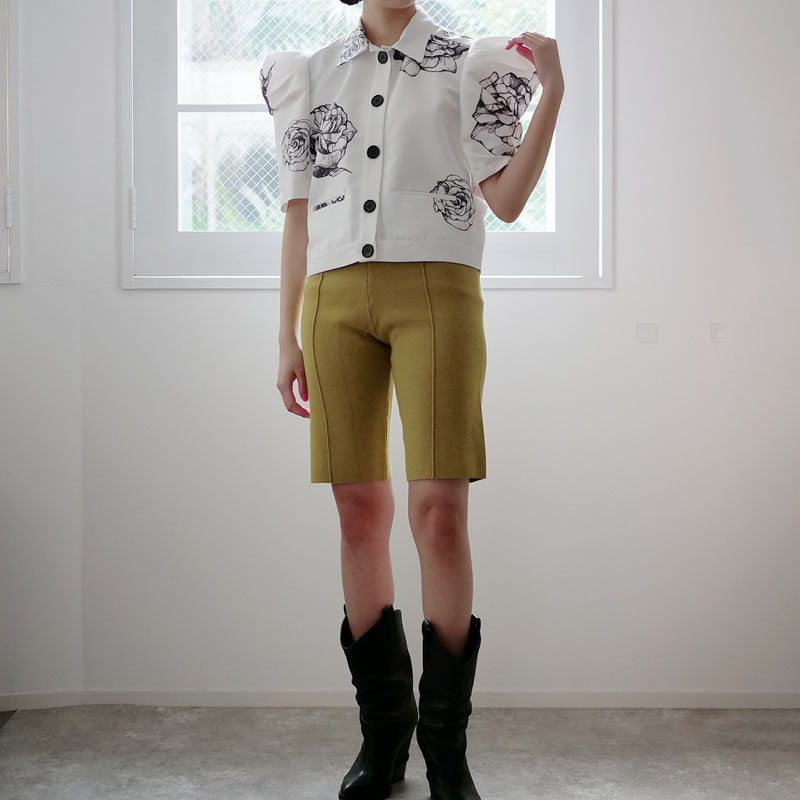 KIMHEKIM ROSAMUND SHORT SLEEVED SHIRTS (WHITE)