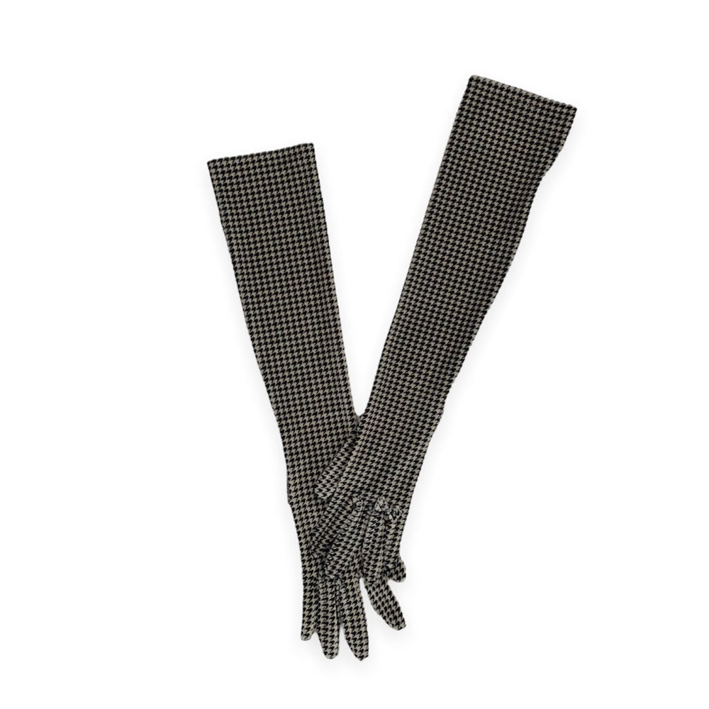 [SALE]KIMHEKIM CHECKED VELVET LONG GLOVES
