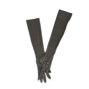 [SALE]KIMHEKIM CHECKED VELVET LONG GLOVES