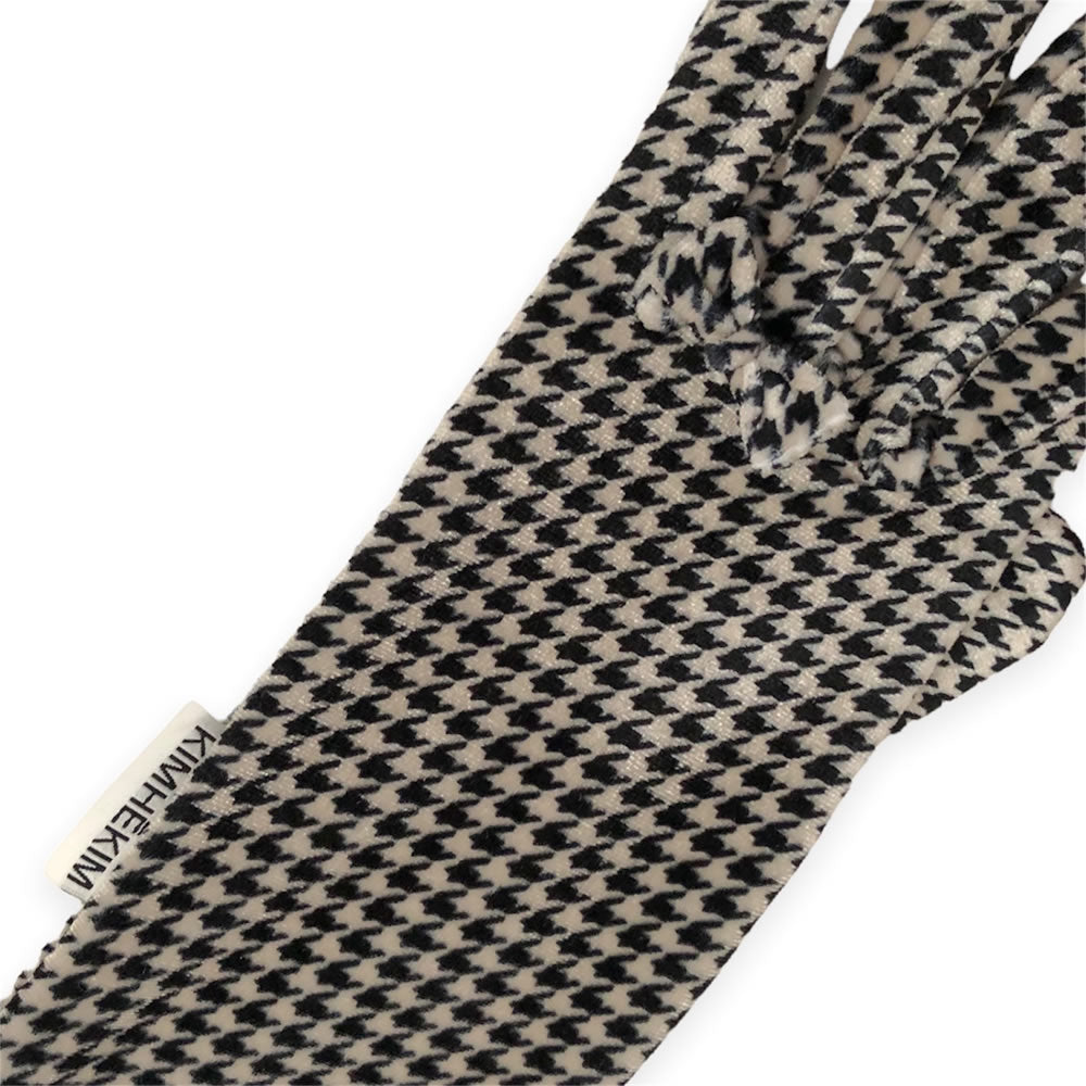 [SALE]KIMHEKIM CHECKED VELVET LONG GLOVES