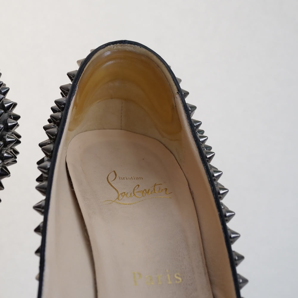 [OLD&VINTAGE] CHRISTIAN LOUBOUTIN "SPIKE"オープントゥパンプス