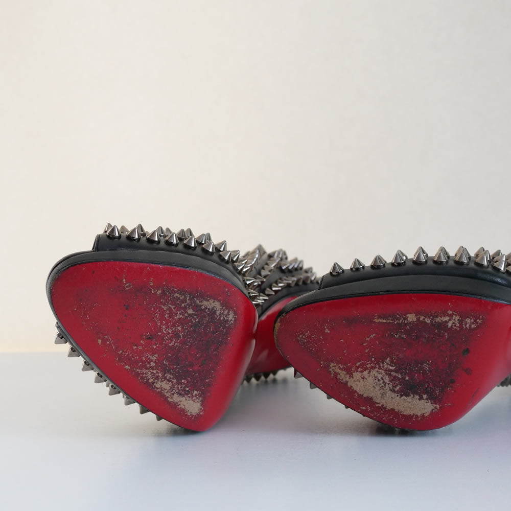 [OLD&VINTAGE] CHRISTIAN LOUBOUTIN "SPIKE"オープントゥパンプス