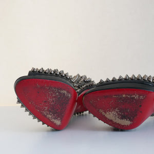[OLD&VINTAGE] CHRISTIAN LOUBOUTIN "SPIKE"オープントゥパンプス