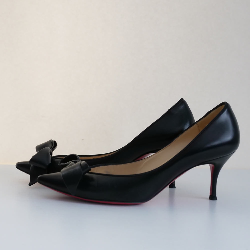 [OLD&VINTAGE] CHRISTIAN LOUBOUTIN リボンパンプス