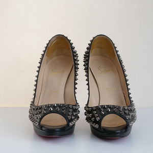 [OLD&VINTAGE] CHRISTIAN LOUBOUTIN "SPIKE"オープントゥパンプス