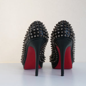 [OLD&VINTAGE] CHRISTIAN LOUBOUTIN "SPIKE"オープントゥパンプス