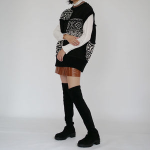 [SALE][MADROMY] VEGAN LEATHER MINI SKIRT (BROWN)