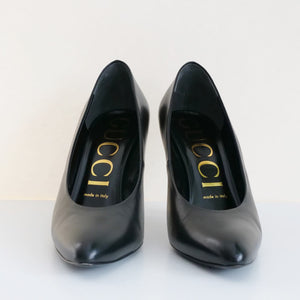 [OLD&VINTAGE] GUCCI simple パンプス　BLACK