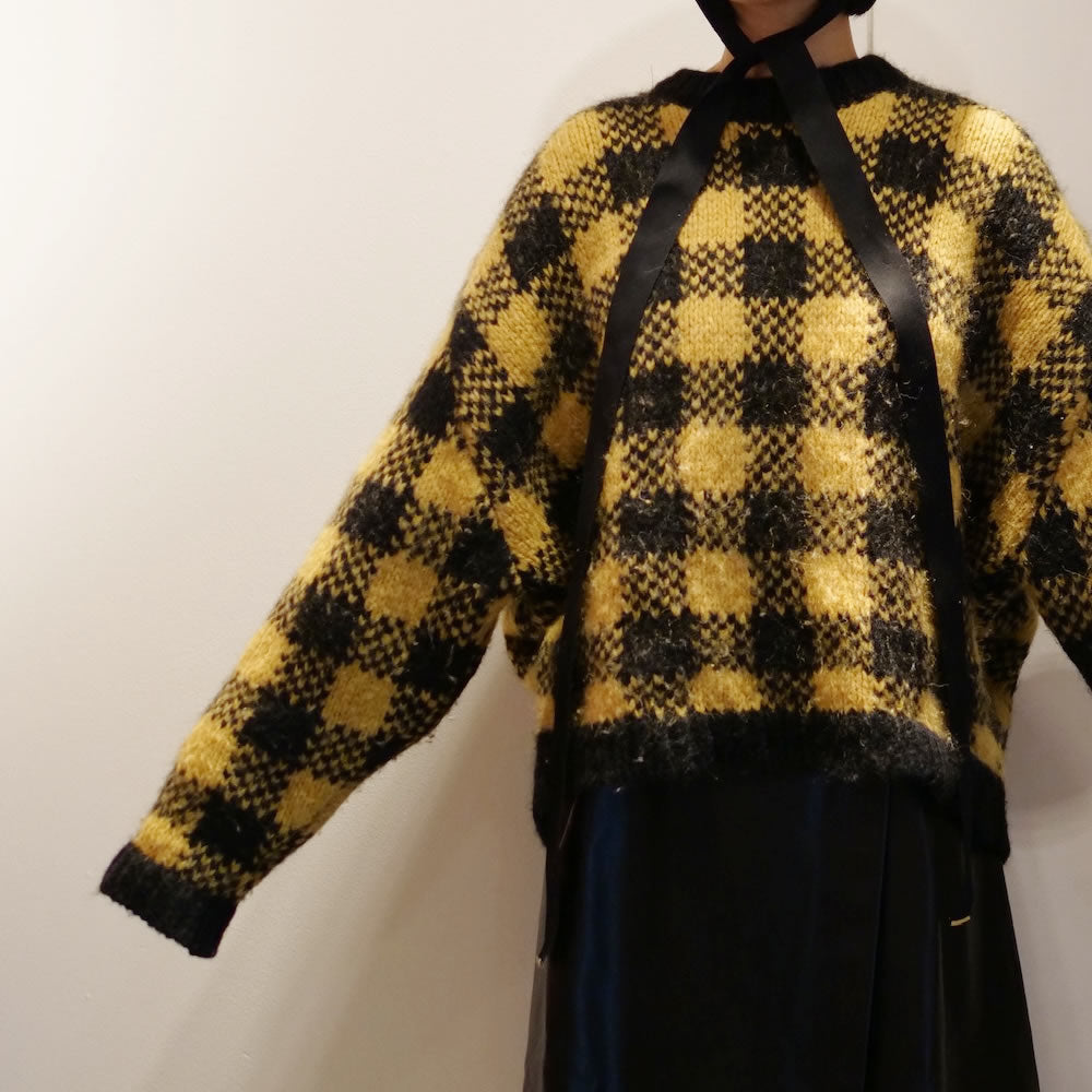 [OLD&VINTAGE] MARNI PLAID KNIT