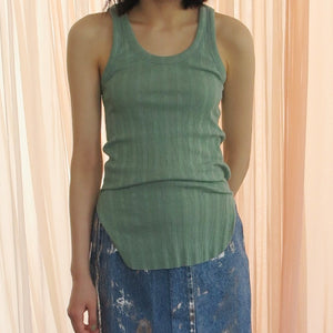 [SALE][MADROMY]rib tank top(HISOKU GREEN)