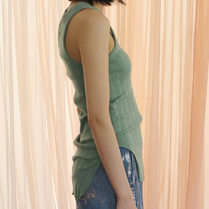 [SALE][MADROMY]rib tank top(HISOKU GREEN)