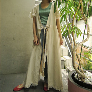 【SALE】MADROMY　2way linen dress (SAND BEIGE)